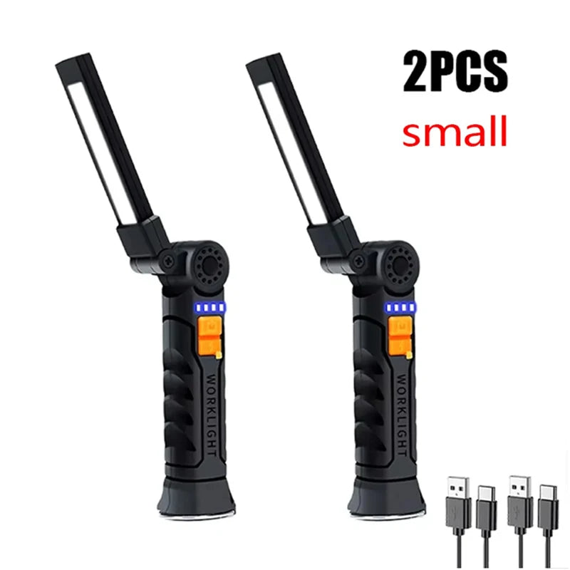 Latarka LED wielofunkcyjna – mocne światło, zoom, USB